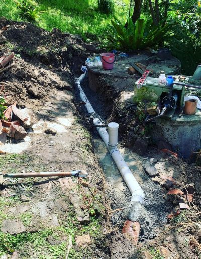 Sewer line replacement service repairing damaged underground pipes